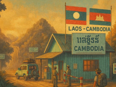 PASSER LA FRONTIÈRE ENTRE LE LAOS ET LE CAMBODGE | GUIDE PRATIQUE 